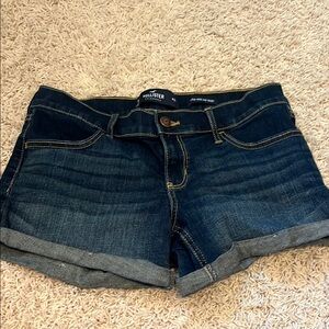 Hollister Dark Blue Denim Shorts